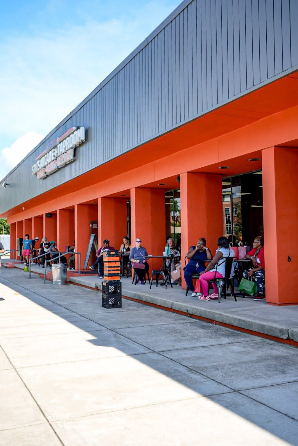 Outside view of Sol's Arcade + Taproom